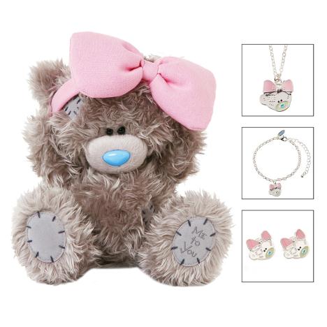 8" Boxed Me to You Bear & Necklace Bracelet & Earrings Gift Set £14.99